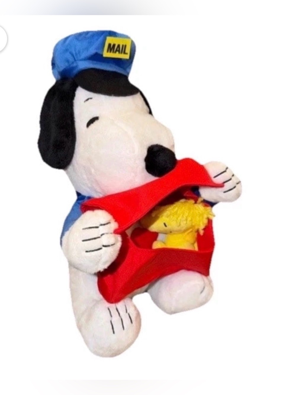 Snoopy Animated Mail Carrier Plush with Red Mailbag